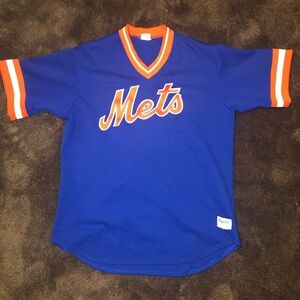 Vintage Majestic New York Mets Pullover Stitched Jersey